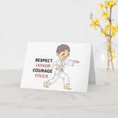 Karate Kaart (Gele Bloem)