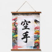 Karate Kanji Hangend Wandkleed (Voorkant)