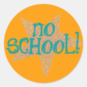 Karate Kat "geen school" sticker