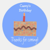 Karate Kat Graphics anniversaire étiquette (Devant)