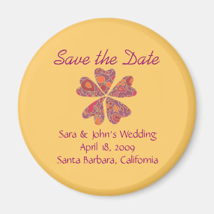 Karate Kat Graphics trouwkaart save-the-date Magneet