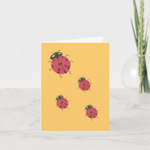 Karate Kat ladybug carte pour notes vierge