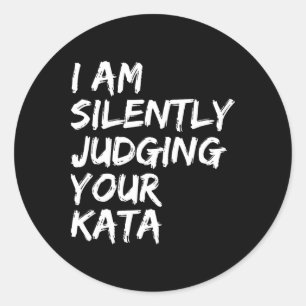 Karate Kata Shotokan Kyokushin Goju Wado O Ryu Nan Ronde Sticker