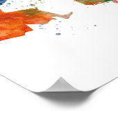 karate kendo in watercolor poster (Hoek)