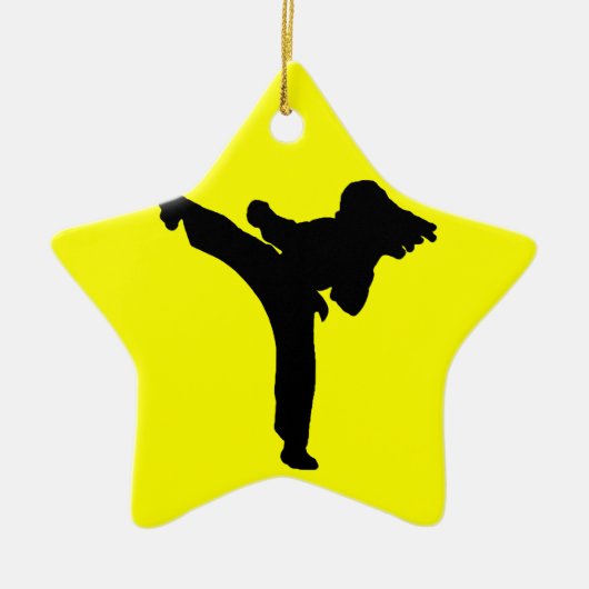 Karate Keramisch Ornament (Voorkant)