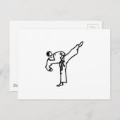 Karate Kick Briefkaart (Voorkant / Achterkant)