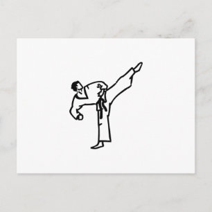 Karate Kick Briefkaart
