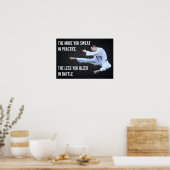 Karate Kick Motivatie Life Quote Poster (Keuken)