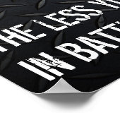 Karate Kick Motivatie Life Quote Poster (Hoek)