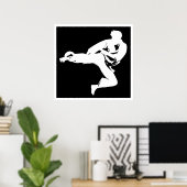 Karate Kicker Poster (Thuiskantoor)