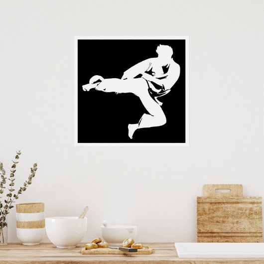 Karate Kicker Poster (Keuken)