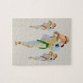 Karate Kicking Puzzle Legpuzzel (Horizontaal)