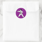 Karate Kid 1 autocollants violets (Sac)