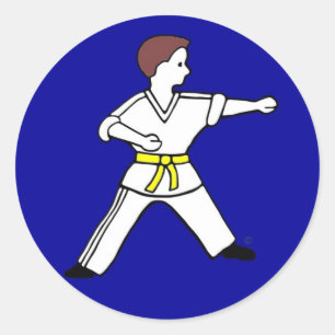 Karate Kid contemporain 11 autocollants bleus