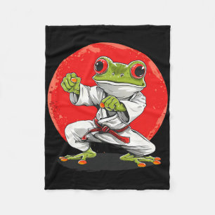 Karate Kikker Vechtkunst Judo Pad Kung Fu Kikker K Fleece Deken