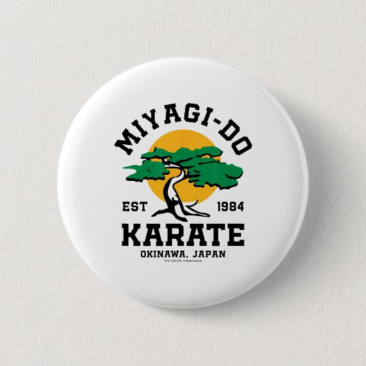 Karate Kind - Miyagi-do Ronde Button 5,7 Cm (Voorkant)