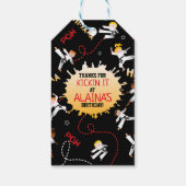 Karate Kinder Taekwondo Kinderdagfeest Cadeaulabel (Achterkant)