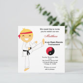 Karate Kinder Toernooi Kaart (Staand voorkant)