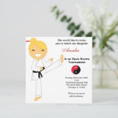 Karate Kinder Toernooi Kaart (Staand voorkant)