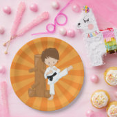 Karate Kinderen Papieren Bordje (Feest)