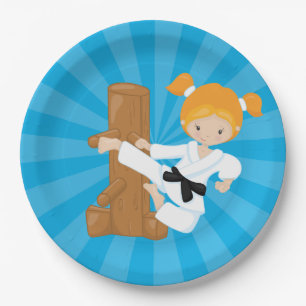 Karate Kinderen Papieren Bordje