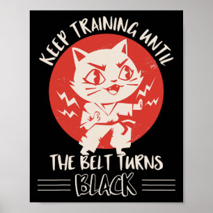 Karate Kleding Karate Quote Kleding Katten Poster