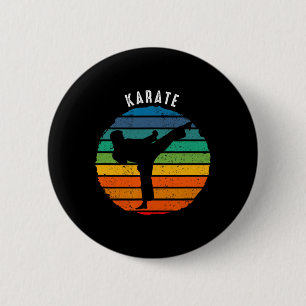  Karate Kleding - Sunset Karate Ronde Button 5,7 Cm
