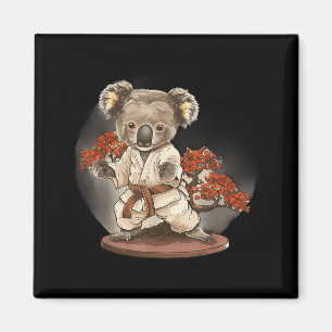 Karate Koala Dier MMA Taekwondo Vechtkunst Magneet