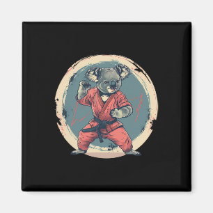 Karate Koala Motief Taekwondo Jiu-jitsu Mma Kickbo Magneet