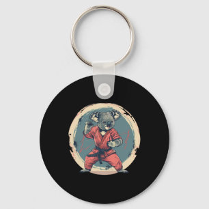 Karate Koala Motief Taekwondo Jiu-jitsu Mma Kickbo Sleutelhanger