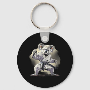 Karate Koala Motief Taekwondo Jiu-Jitsu MMA Sleutelhanger