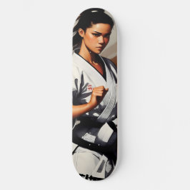 Karate, krijgskunst skateboard