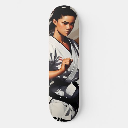Karate, krijgskunst skateboard (Voorkant)
