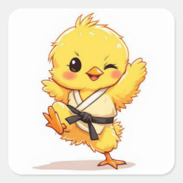 Karate Kuiken Sticker