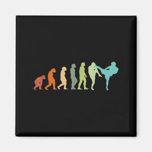 Karate Kung-Fu Evolutie Kickboxer Muay Thai MMA Magneet