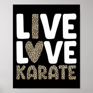 Karate Kunst Voor Mannen Vrouwen Kinder Martial Ar Poster