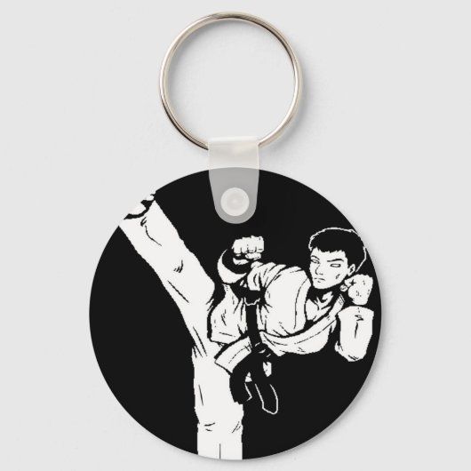 karate lege hand sleutelhanger (Voorkant)