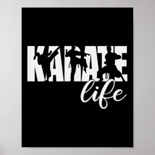 Karate Life Kunstwerk Martial Arts Black Belt Crew Poster