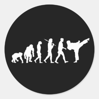Karate lovers Dojo training gift Ronde Sticker