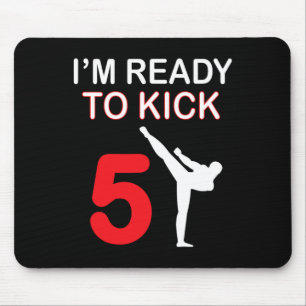 Karate Lovers Gift Boys Verjaardag Kinder Kick 5 Muismat