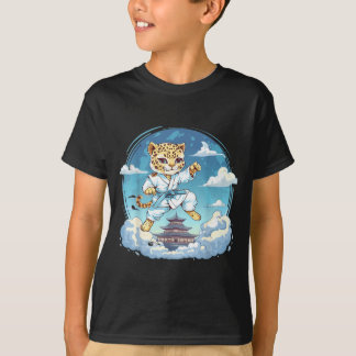Karate Luipaard Motief Taekwondo Jiu-Jitsu MMA T-shirt