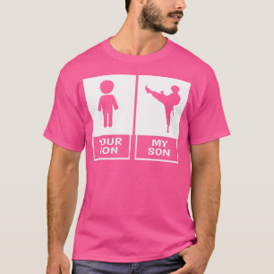 Karate mam of pap je zoon mijn zoon t-shirt
