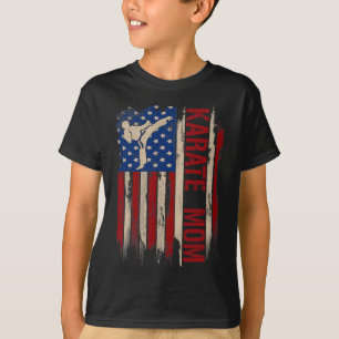  Karate Mama Amerikaanse Vlag De Kick Gift T-shirt