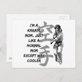 Karate mama briefkaart (Voorkant / Achterkant)