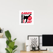 Karate Man Poster (Thuiskantoor)