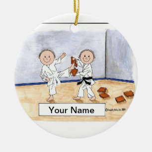 Karate - Mannelijk & Mannelijk Keramisch Ornament