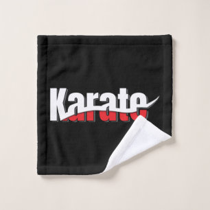 Karate Martial Arts Abstract Swish Washandje