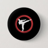 Karate Martial Arts Essence Ronde Button 5,7 Cm (Voorkant)