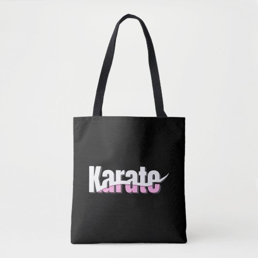 Karate Martial Arts Girly Pink Draagtas (Voorkant)