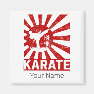 Karate Martial Arts met Japans ontwerp Magneet